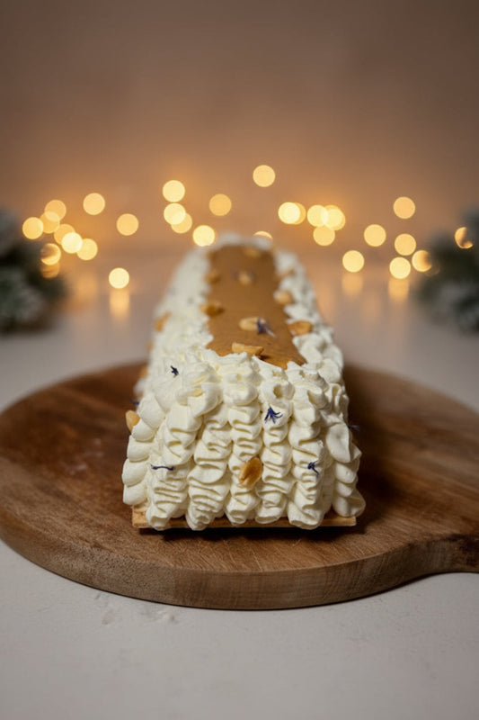 Cours en Ligne - Bûche de Noël Cacahuètes Vanille 🎄